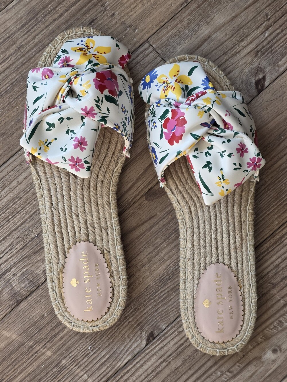 Kate Spade New York Geneva Garden Bouquet Floral Espadrille Slide Sandals